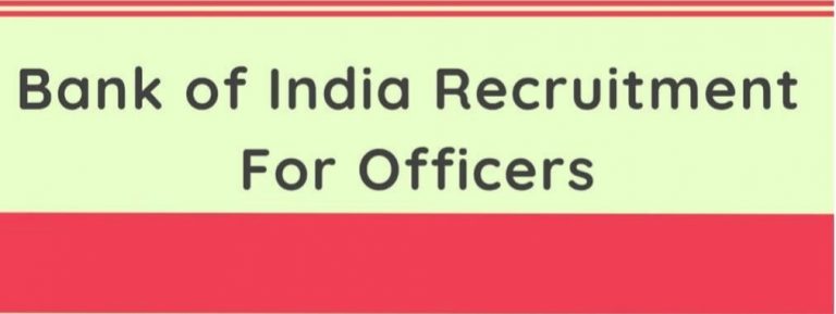 Bank of India Recruitment 2020