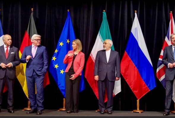 Masoud Pezeshkian and Donald Trump