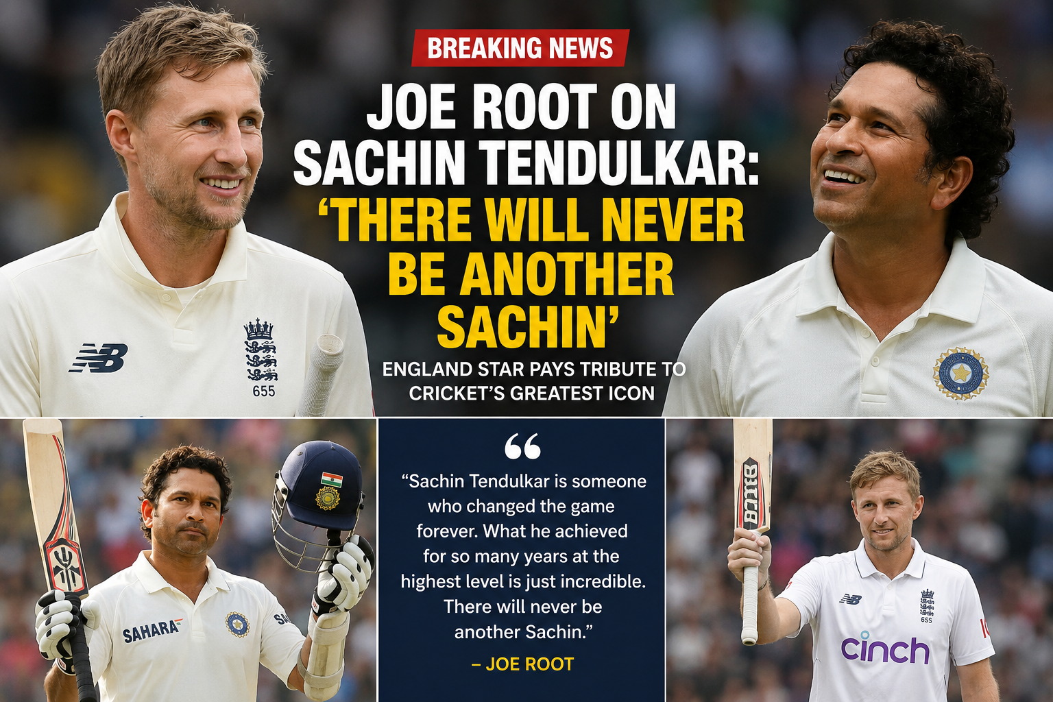 joe root on sachin tendulkar