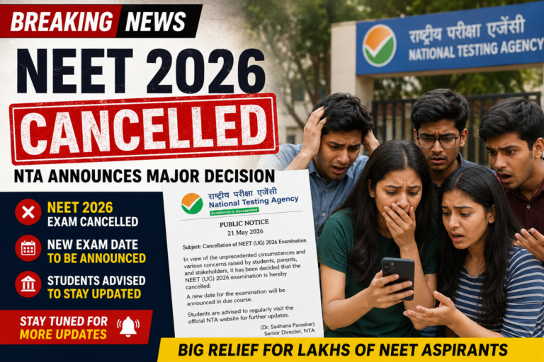neet exam cancelled 2026
