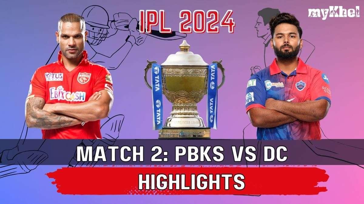 pbks vs dc match score