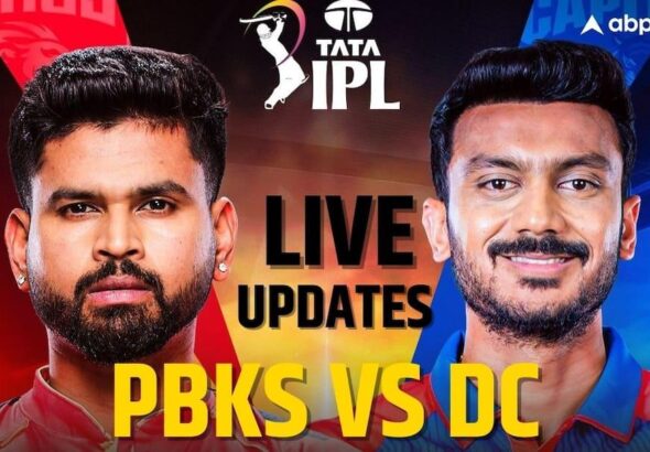 pbks vs dc match score