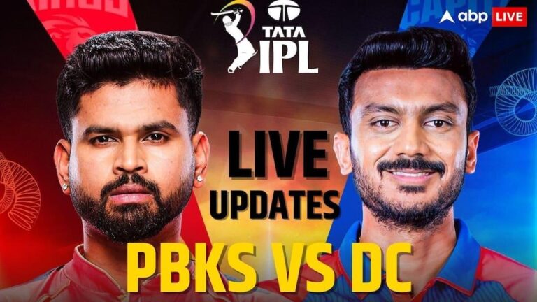 pbks vs dc match score