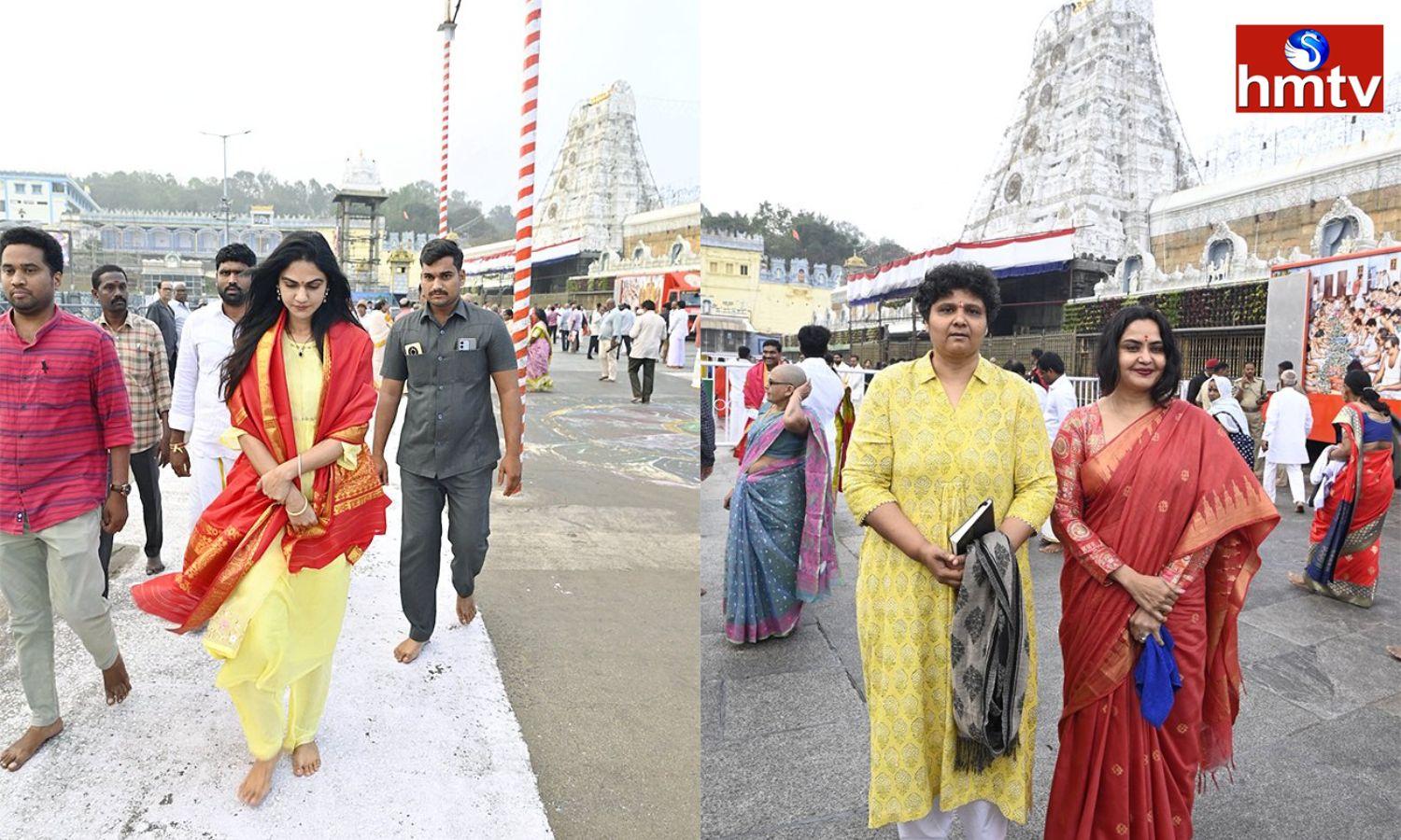 trisha krishnan tirupati temple visit