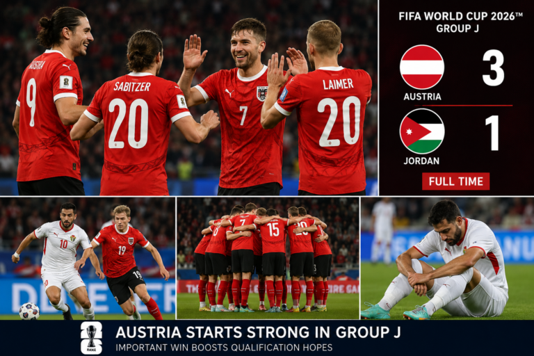 Austria vs Jordan