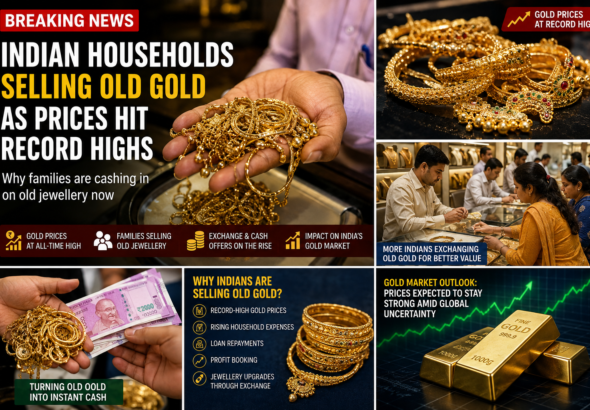 Indian households selling old gold