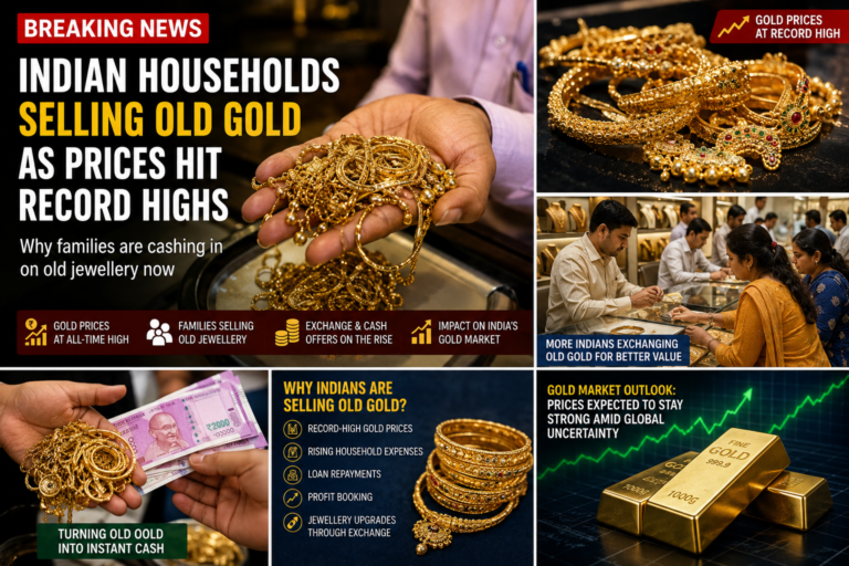 Indian households selling old gold