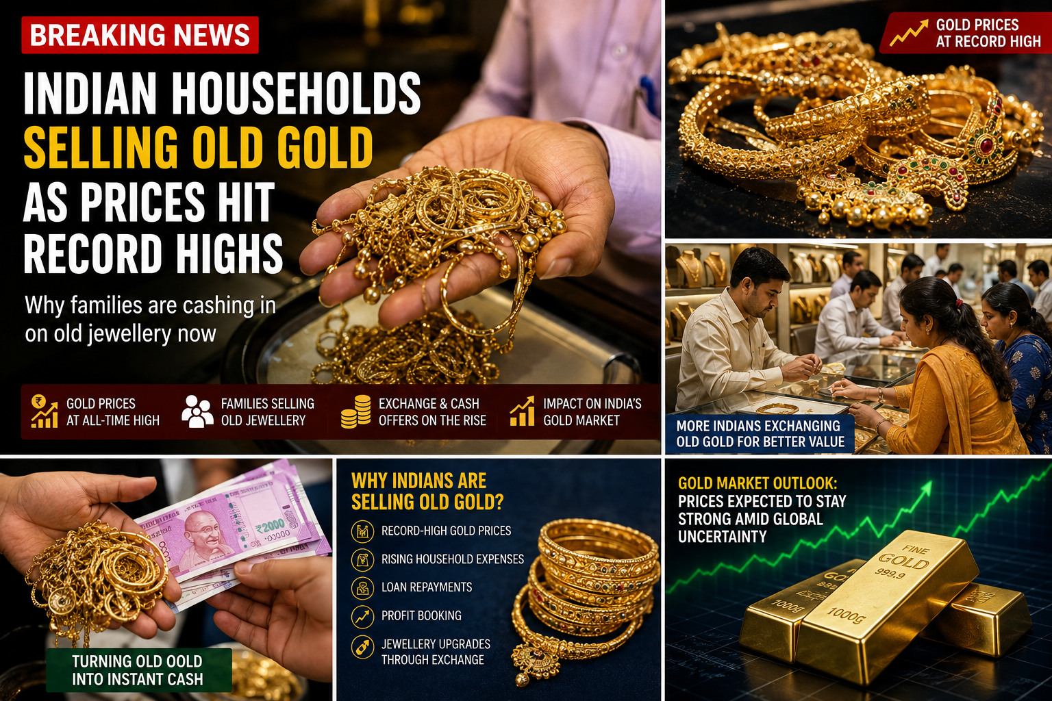 Indian households selling old gold
