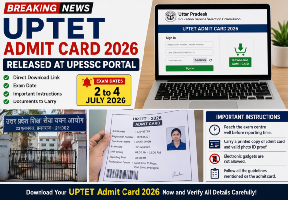 UPTET Admit Card 2026