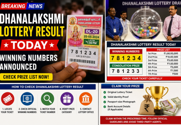 dhanalakshmi lottery result today