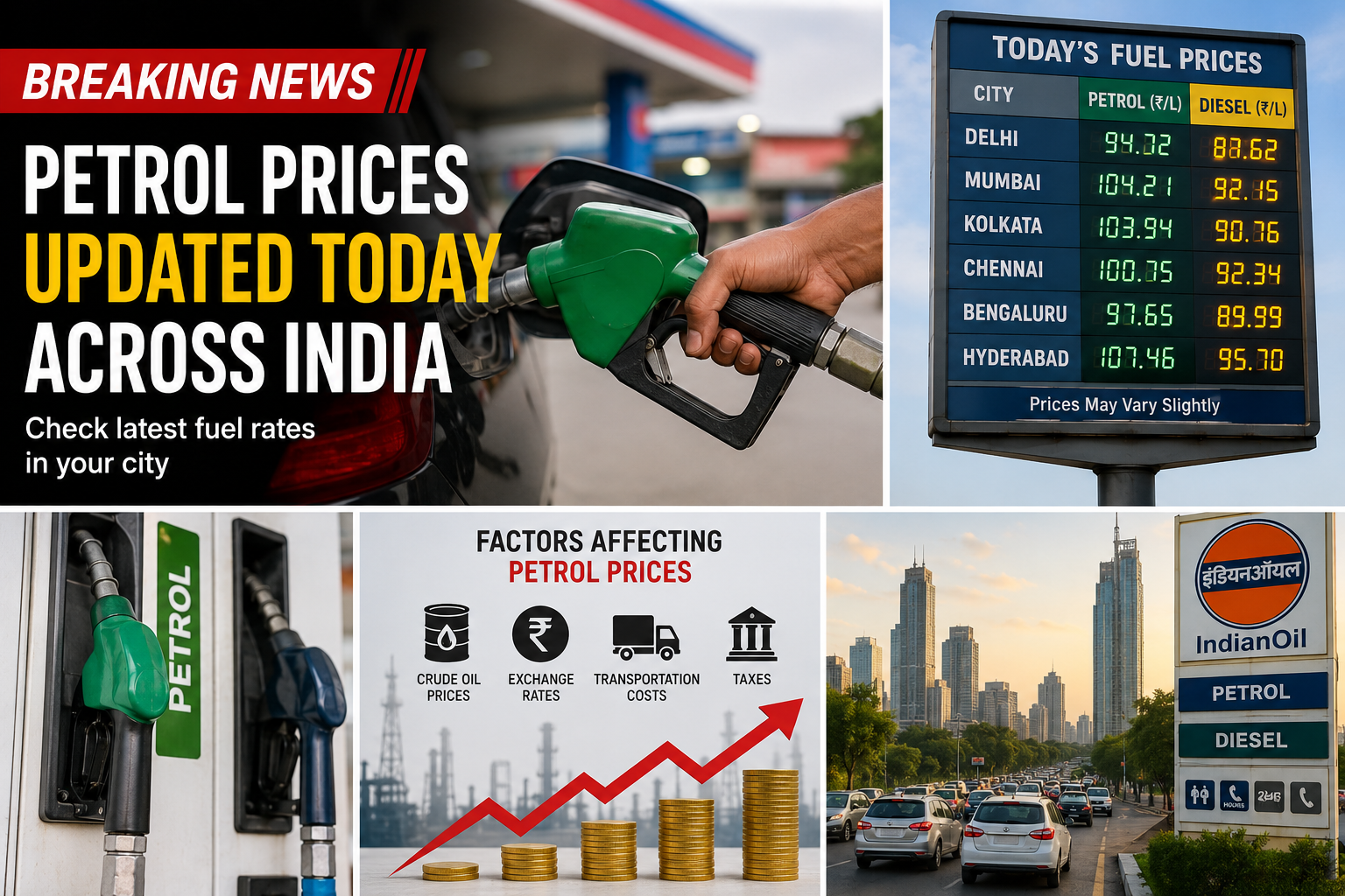 petrol prices today