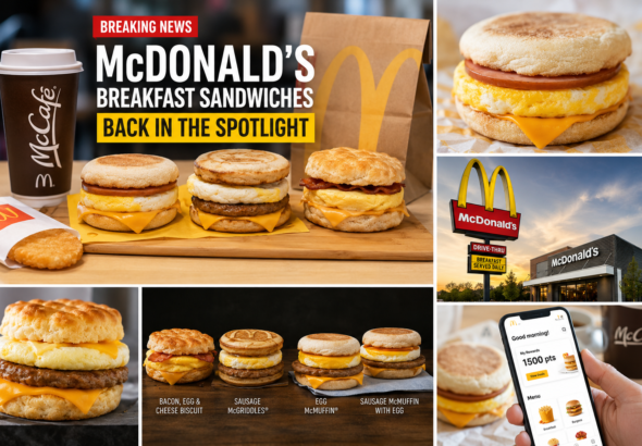 McDonald's breakfast sandwiches