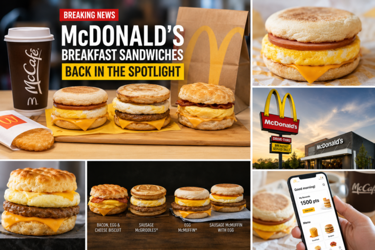 McDonald's breakfast sandwiches