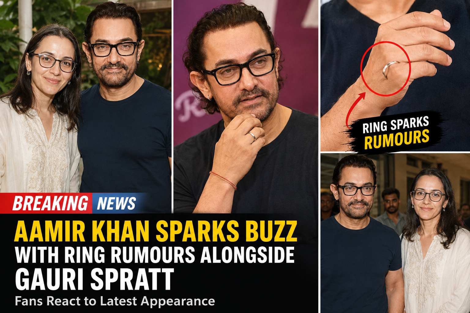 Aamir Khan Gauri Spratt ring
