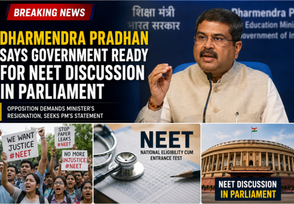 Dharmendra Pradhan NEET discussion