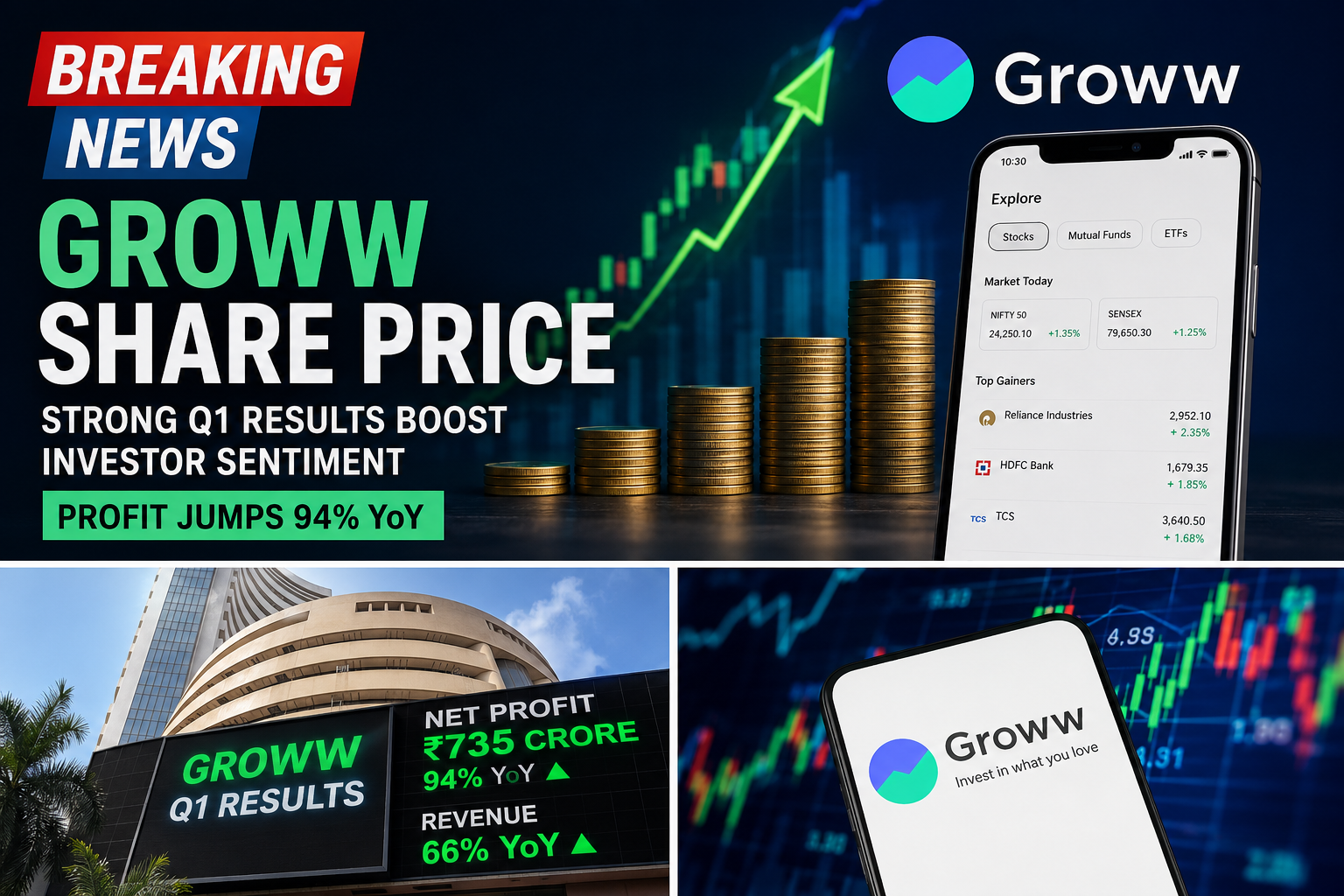 Groww share price