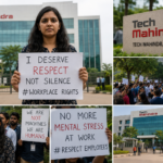 Tech Mahindra employee Bhavana protest