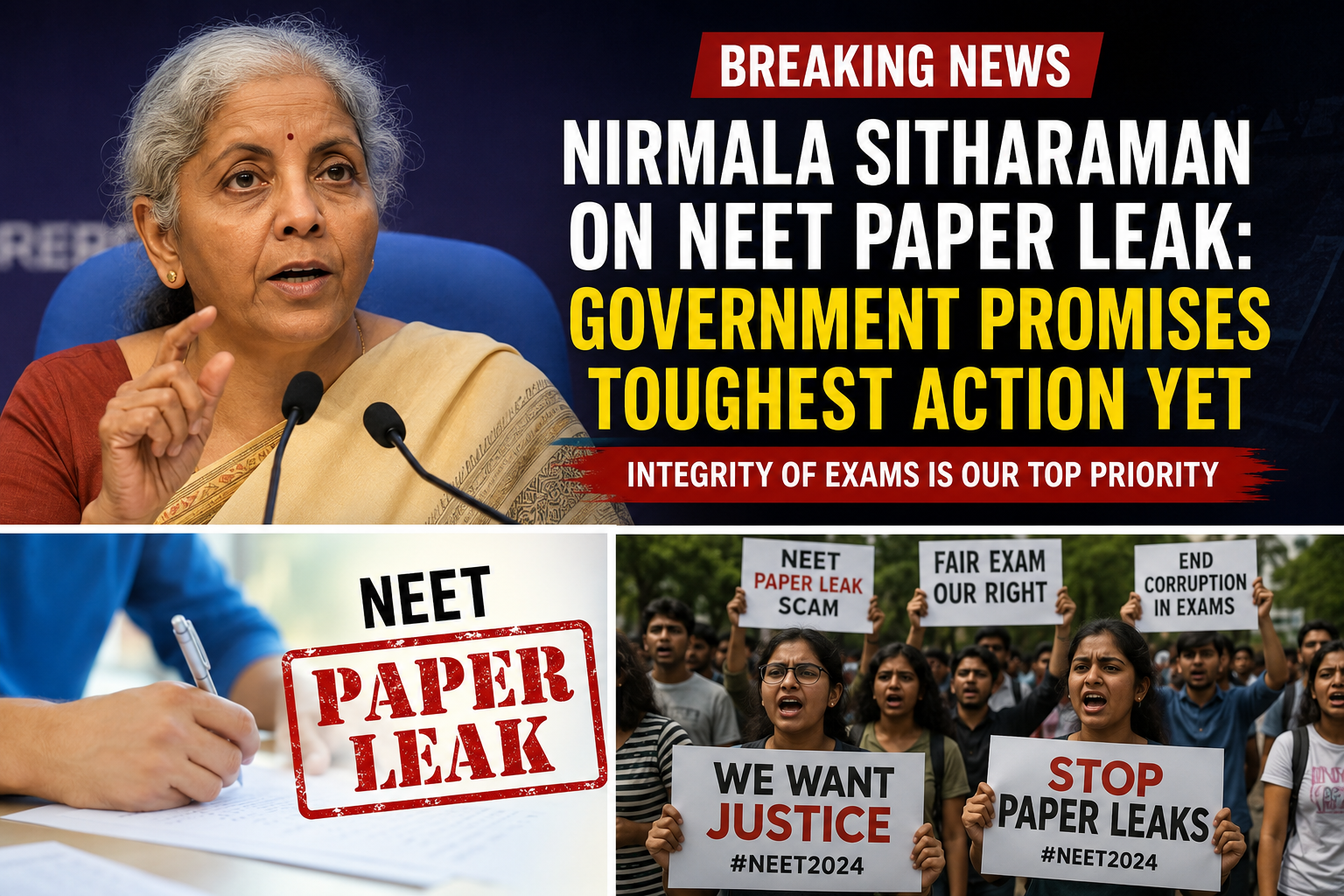 nirmala sitharaman neet paper leak