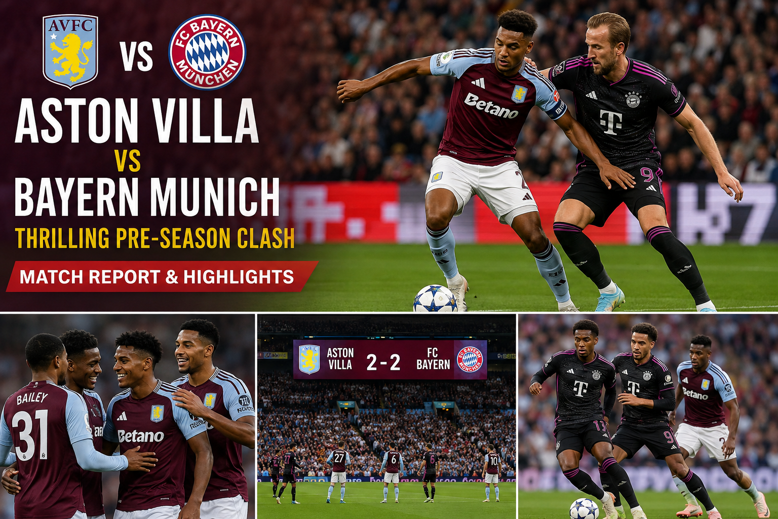 Aston Villa vs Bayern Munich