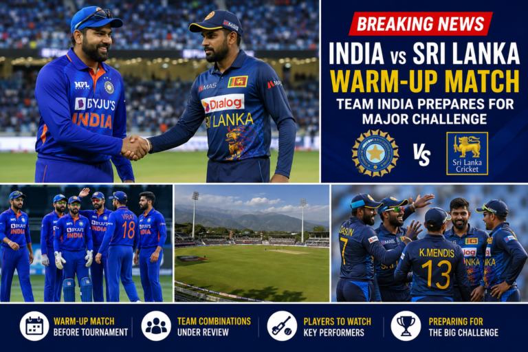 India Sri Lanka Cricket Match Warm Up