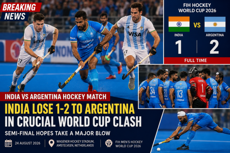 India vs Argentina hockey match