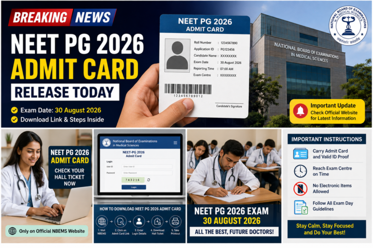 NEET PG 2026 Admit Card